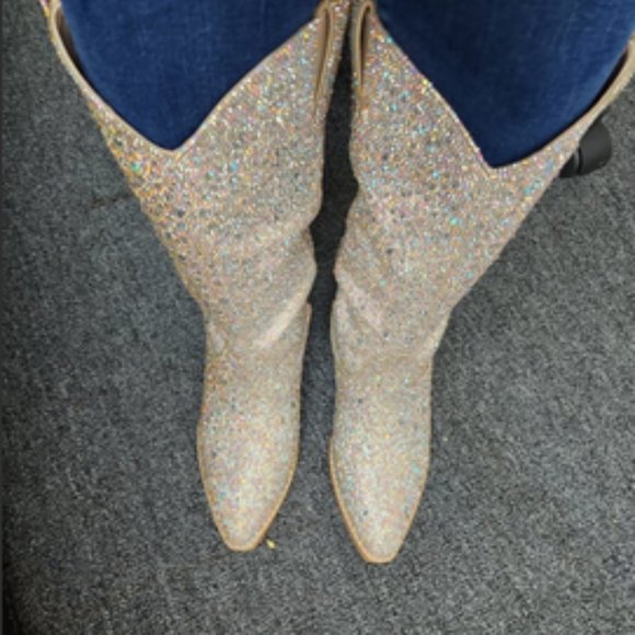 Madden Girl Women's Redford Rhinestone Western Boots ONE PAIR LEFT **LAST PAIR** - Picture 9 of 13